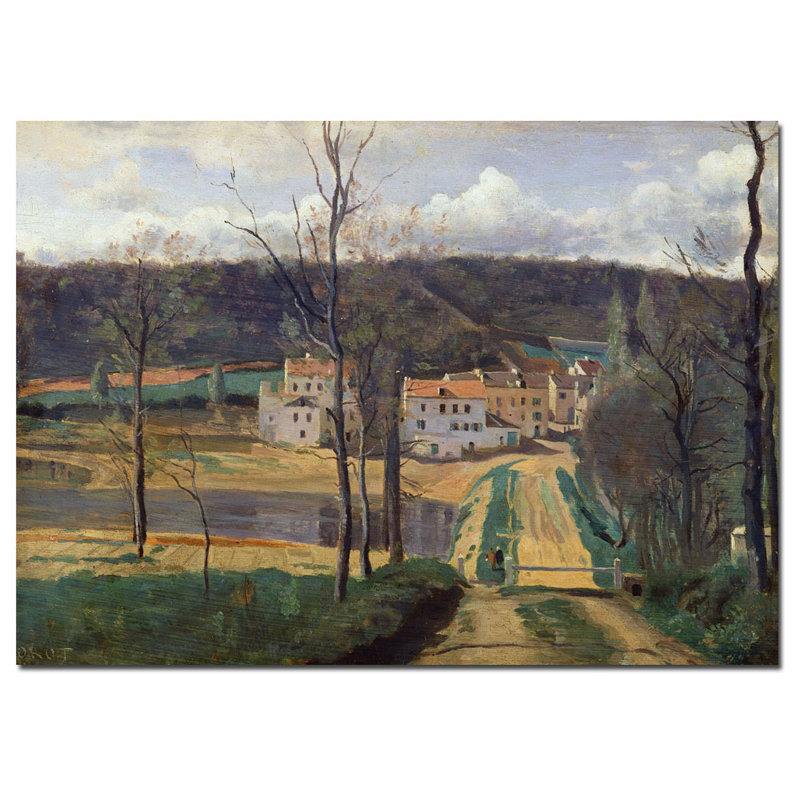 Trademark Art "Ville D'avray, 1820" by Jean Baptiste Corot Painting